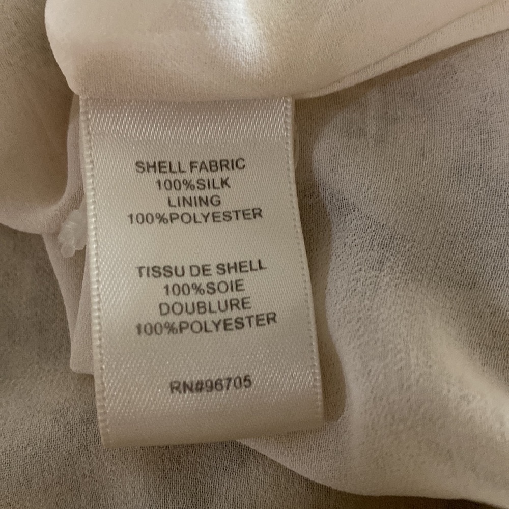 ❌SOLD❌Rebecca Taylor 100% Silk Sleeveless Flowy Dress🤍⭐️🤍 - Picture 14 of 15